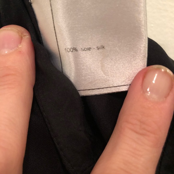 CHANEL 100% Silk Black Pants - Picture 6 of 10